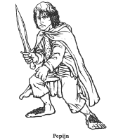 A coloring page of the lord of the rings